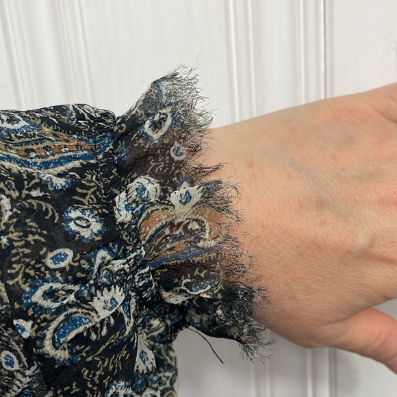 Free People Lolita Paisley Print Blouse - Picture 12 of 12